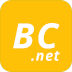 Logo with a yellow background and with the initials of the name of the website (BC.net) as foreground